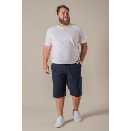 Bermuda sarja social masculina plus size