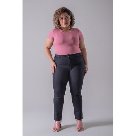 Calça sarja cigarrete plus size