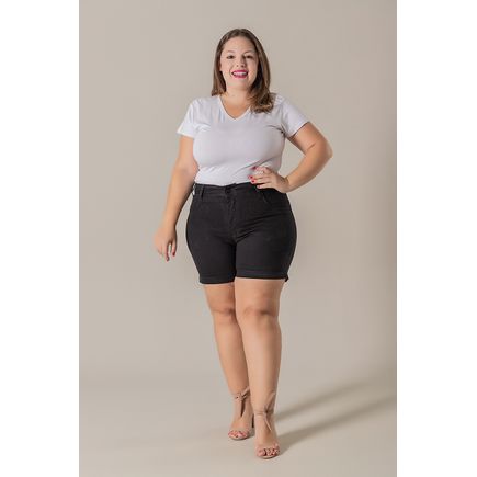 Short sarja social plus size