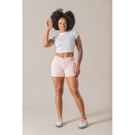 Short sarja social collor feminino