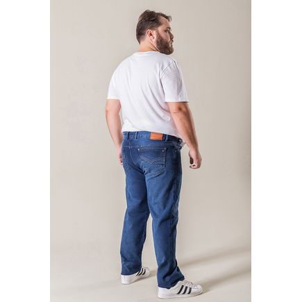 Calça jeans masculina plus size