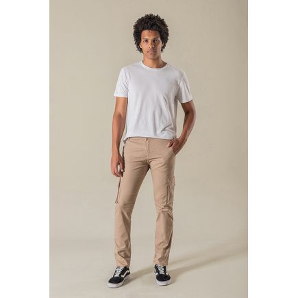 Calça cargo skinny masculina