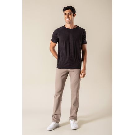 Calça sarja tradicional masculina