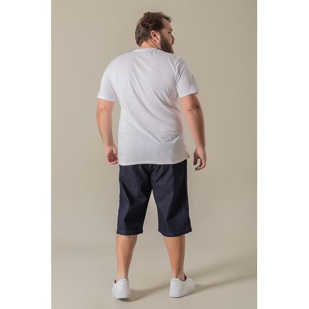 Bermuda jeans social masculina plus size