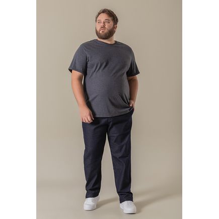 Calça jeans social masculina plus size