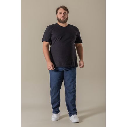 Calça jeans masculina tradicional plus size