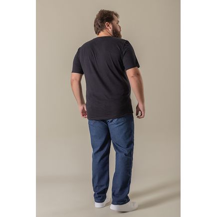 Calça jeans masculina tradicional plus size