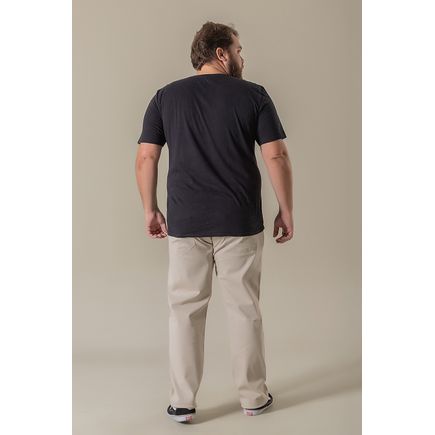 Calça sarja tradicional masculina plus size extra