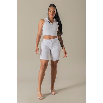 Bermuda sarja social feminina