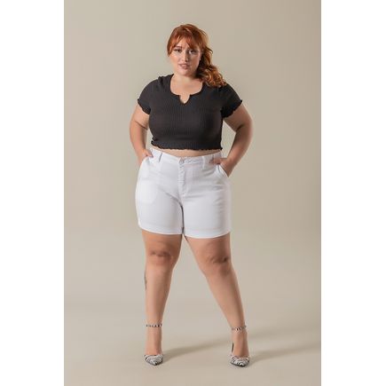Short sarja social plus size