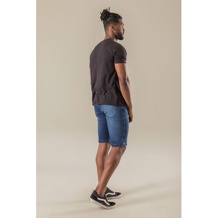 Bermuda jeans tradicional masculina