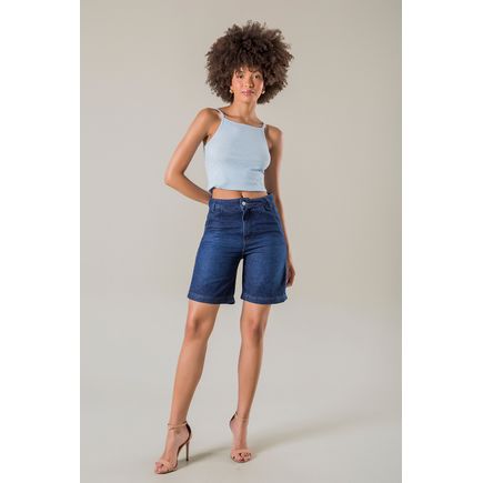 Bermuda jeans jorts feminina