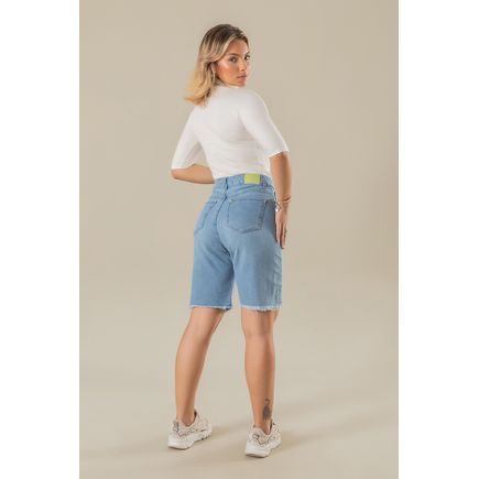Bermuda jeans jorts feminino