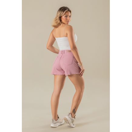 Short sarja color barra desfiada