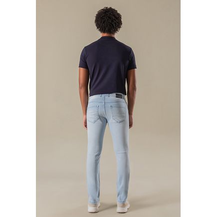 Calça jeans skinny delavê masculina
