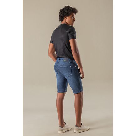 Bermuda jeans tradicional masculina