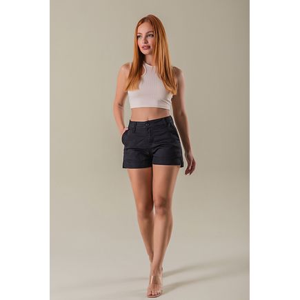 Short sarja social feminino