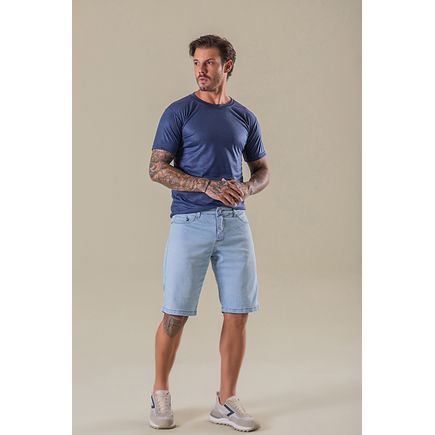 Bermuda jeans masculina tradicional
