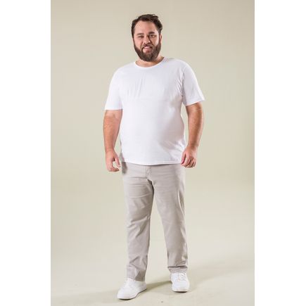 Calça sarja masculina plus size extra