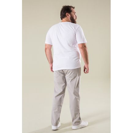 Calça sarja masculina plus size extra