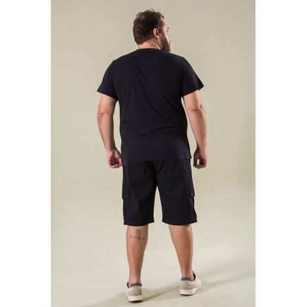 Bermuda cargo masculina plus size extra