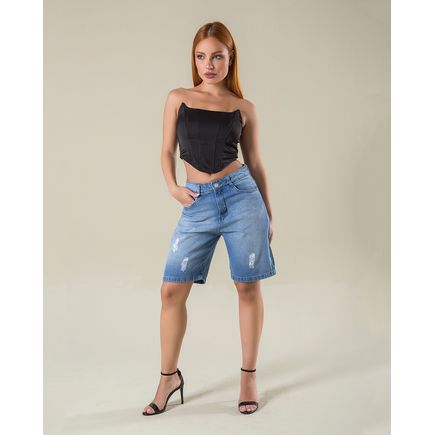 Bermuda Jeans Feminina