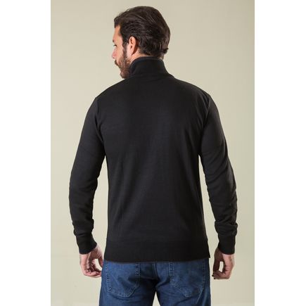 Blusa Malha Masculina Com Zíper