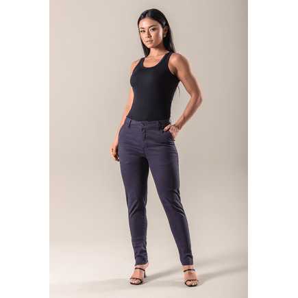 Calça Sarja Cigarrete Social Feminina
