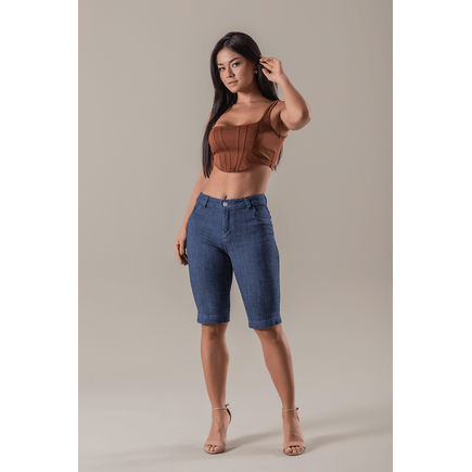 Bermuda Jeans Feminina