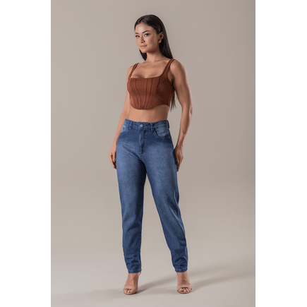 Calça Jeans Mom Fit Feminina