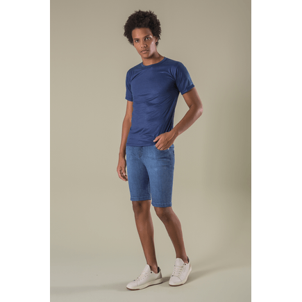 Bermuda Jeans Tradicional Masculina