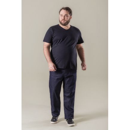 Calça Jeans Tradicional Masculina Plus Size