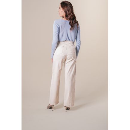 Calça Linho Pantalona Feminina