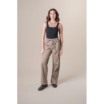 Calça Algodão Pantalona Feminina