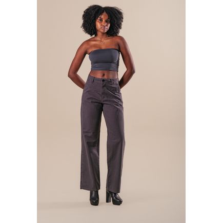 Calça Sarja Pantalona Feminina