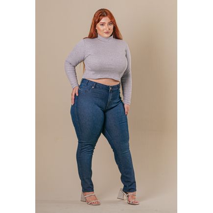 Calça Jeans Cigarrete Plus Size