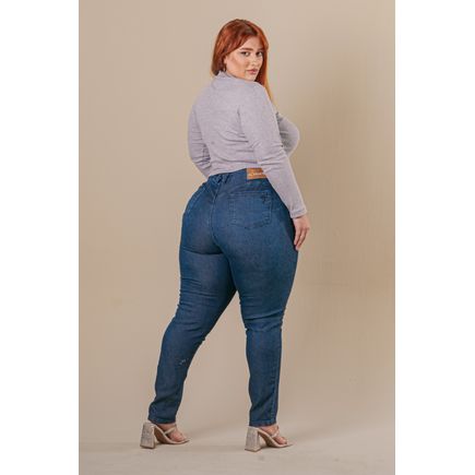 Calça Jeans Cigarrete Plus Size