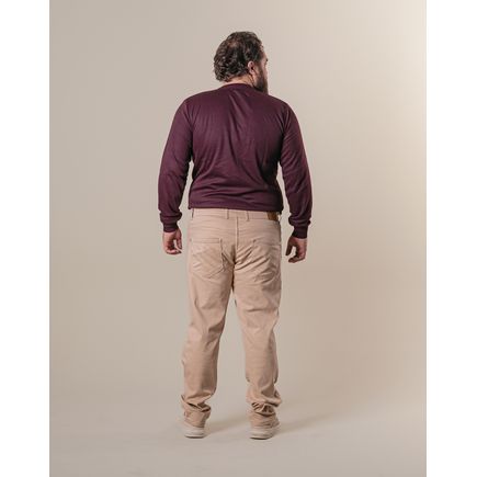 Calça Sarja Tradicional Masculina Plus Size