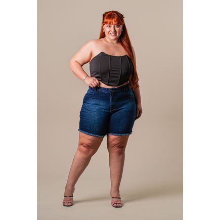 Short Jeans Feminino Plus Size