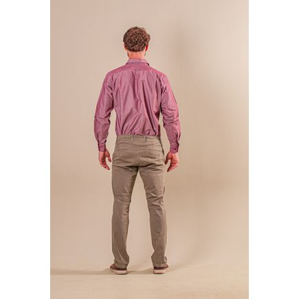 Calça Social Sarja Skinny Masculina