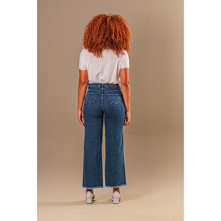 Calça Jeans Wide Leg Feminina