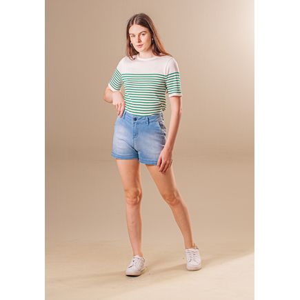 Short Jeans Social Feminino