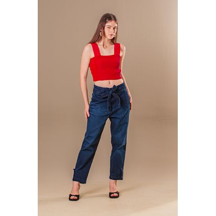 Calça Jeans Pantacourt Feminina