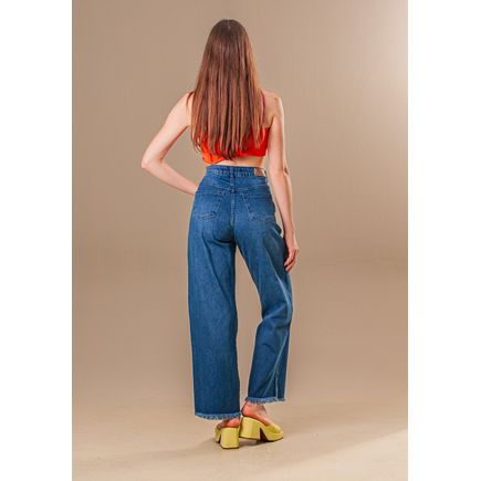 Calça Jeans Wide Leg Feminina