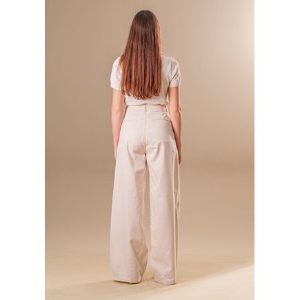 Calça Pantalona Linho Feminina