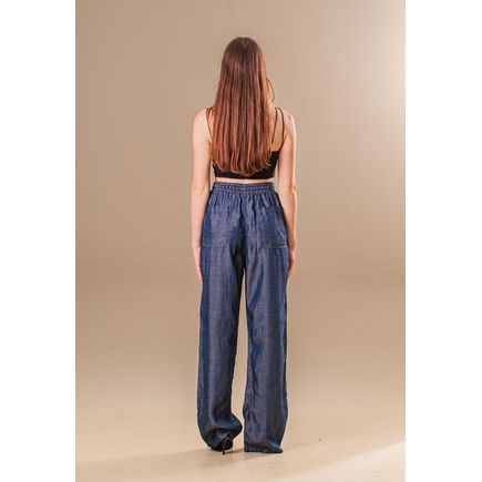 Calça Jeans Pantalona Feminina