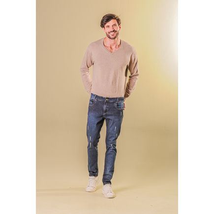 Calça Jeans Super Skinny Masculina