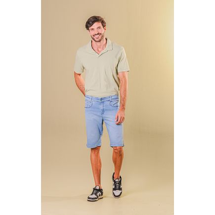 Bermuda Jeans Tradicional Masculina