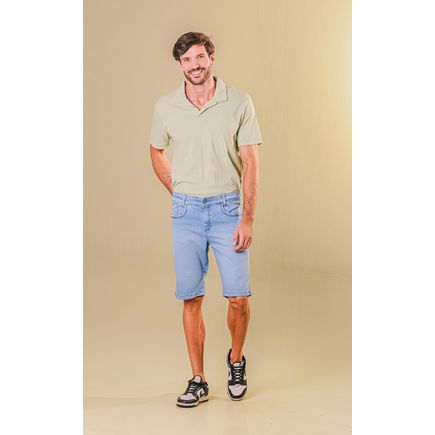 Bermuda Jeans Tradicional Masculina