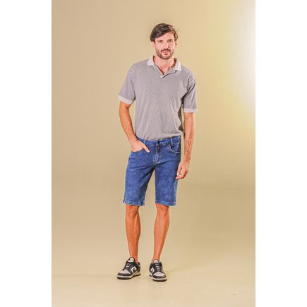 Bermuda Jeans Tradicional Masculina